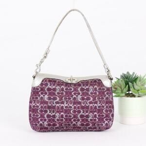 Coach Vintage Y2K Mini Purple Pochette Bag/Wristlet